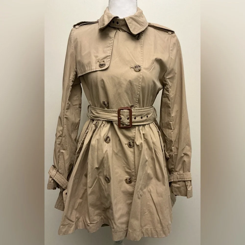 Ralph Lauren Beige Belted Trench Coat
